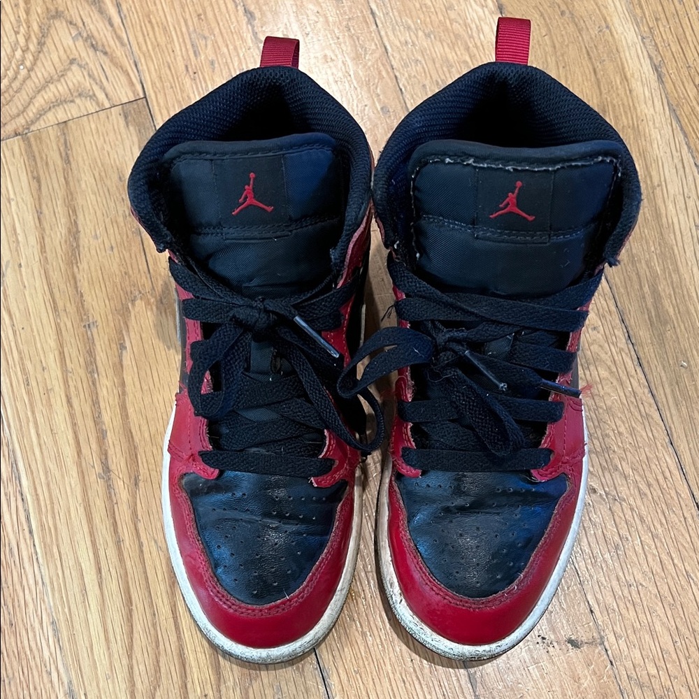 Jordan Kids High-Top Sneakers - Red and Black